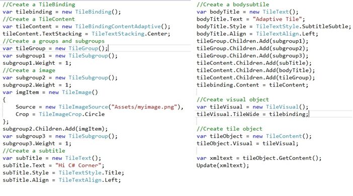 Creating Adaptive tile
